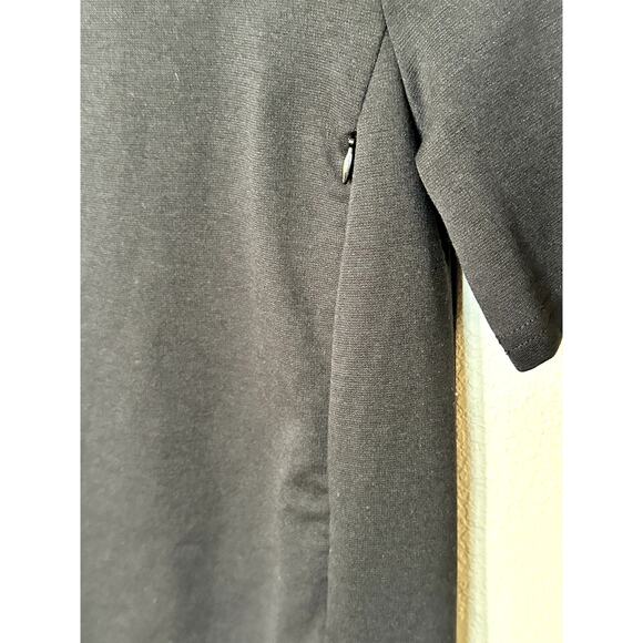 Gap Maternity Nursing Dress – XS Ponte Knit Side Zip – Black Stretch Work/Casual - Picture 4 of 9